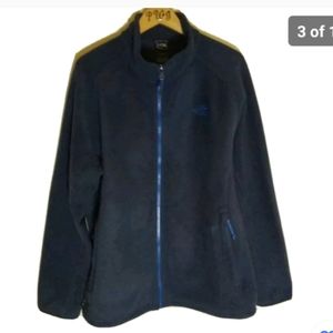The North Face fleece jacket coat blue soft outdoors pockets